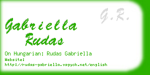 gabriella rudas business card